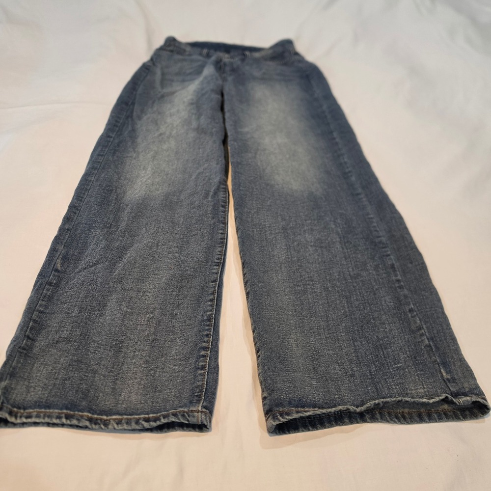 Shien Wide Leg Jeans Womens Size M Blue Medium Wash High Rise Denim